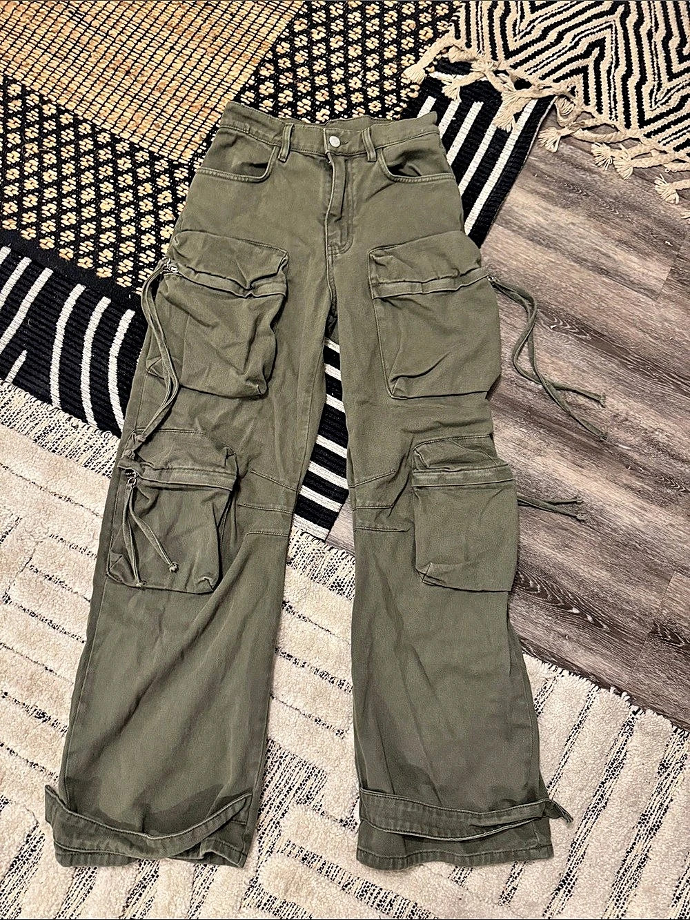 Women's Olive Cargo Pants